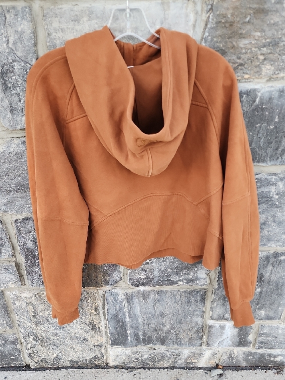 Lululemon Scuba Half-Zip Hooded Sweatshirt in Copper Brown Medium / Large - Picture 4 of 11